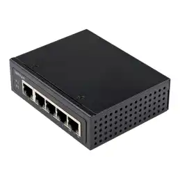 StarTech.com Switch Industriel PoE Gigabit 5 Ports - 30W - Repartiteur Power Over Ethernet - Switch PoE+... (IESC1G50UP)_1